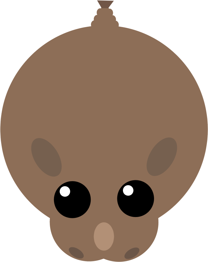 Brown Clipart Rhino - Png Download (1000x1000), Png Download