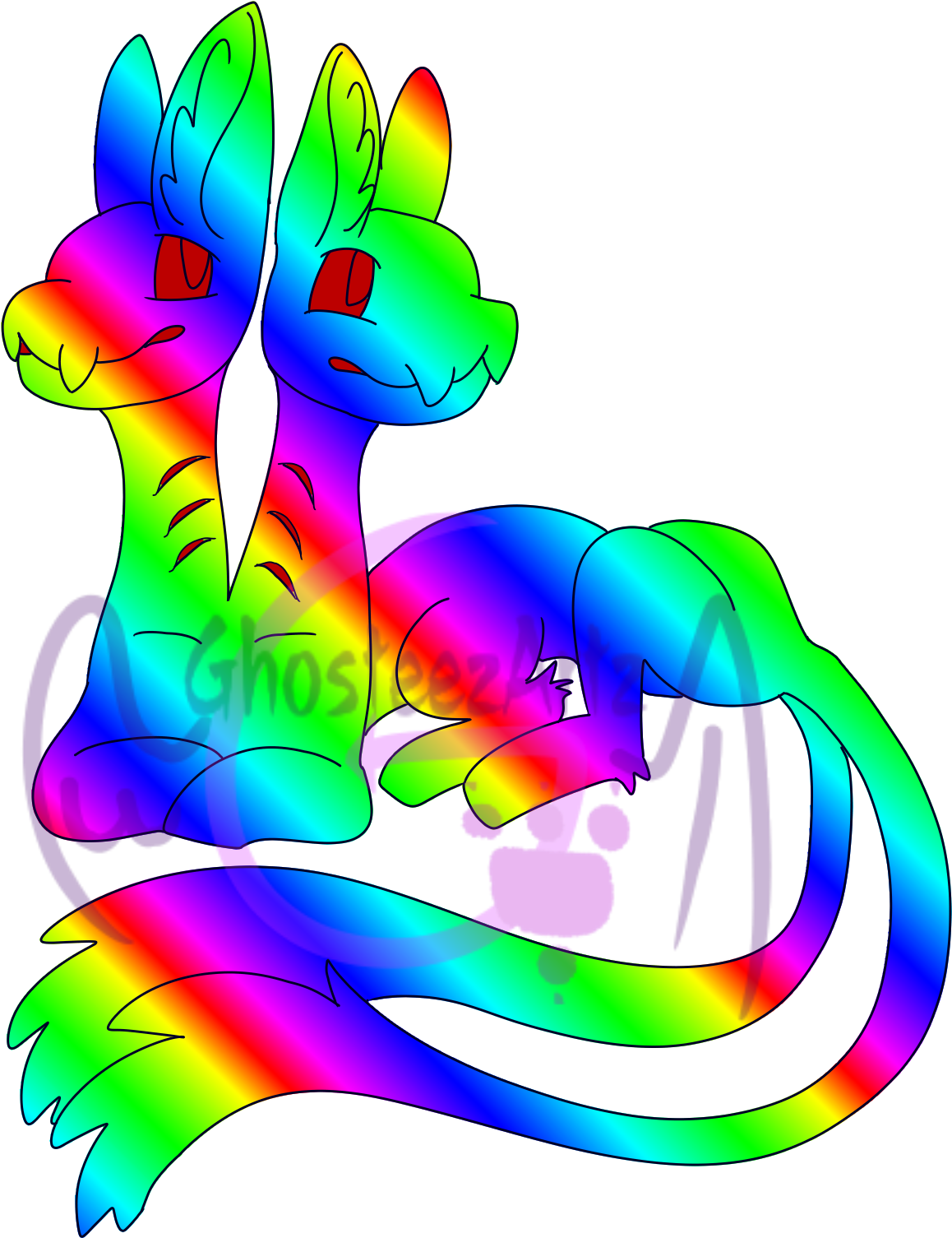 Rainbow Gdt8yrx Clipart (1364x1836), Png Download