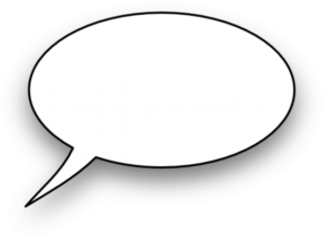 Small Clipart Speech Bubble - Png Download (640x480), Png Download