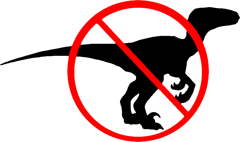 Velociraptor Free Workplace Clipart (800x473), Png Download