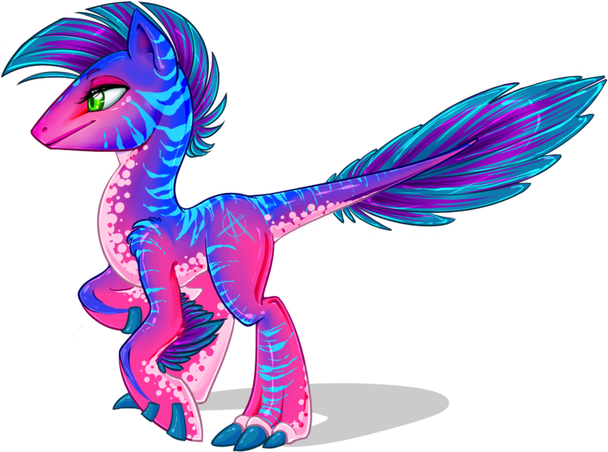 Parka-posy, Cross Species, Oc, Oc Only, Poniraptor, Clipart (900x675), Png Download