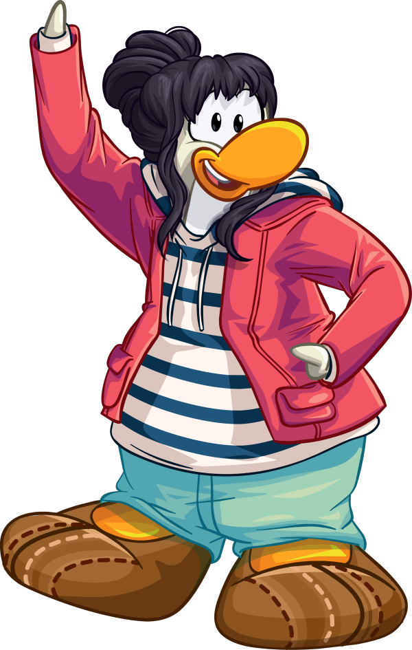 Pinguinos De Club Penguin Mujeres Clipart (600x945), Png Download