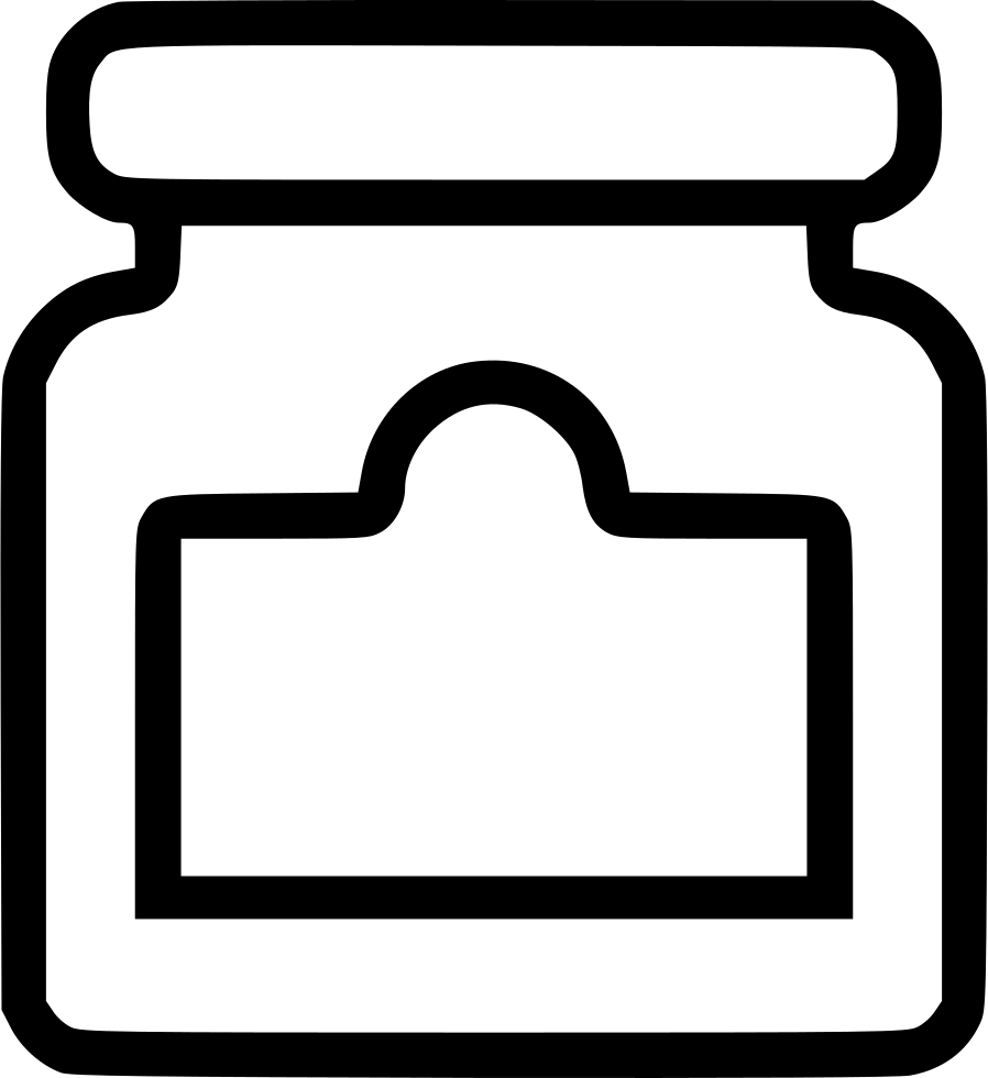 Jam Mini Jar Comments Clipart (898x980), Png Download