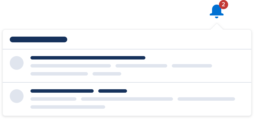 Notification Informs Users Of Relevant Activities Across Clipart (884x416), Png Download