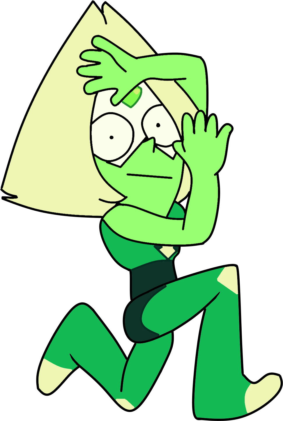 Peridot On Scratch Clipart (1420x1585), Png Download