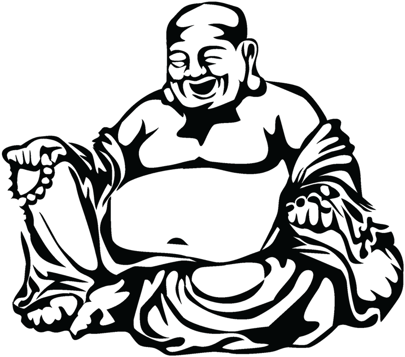 "the Laughing Buddha" Clipart (1000x723), Png Download