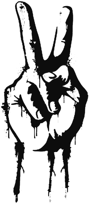 V Symbols Black And Clipart (524x714), Png Download