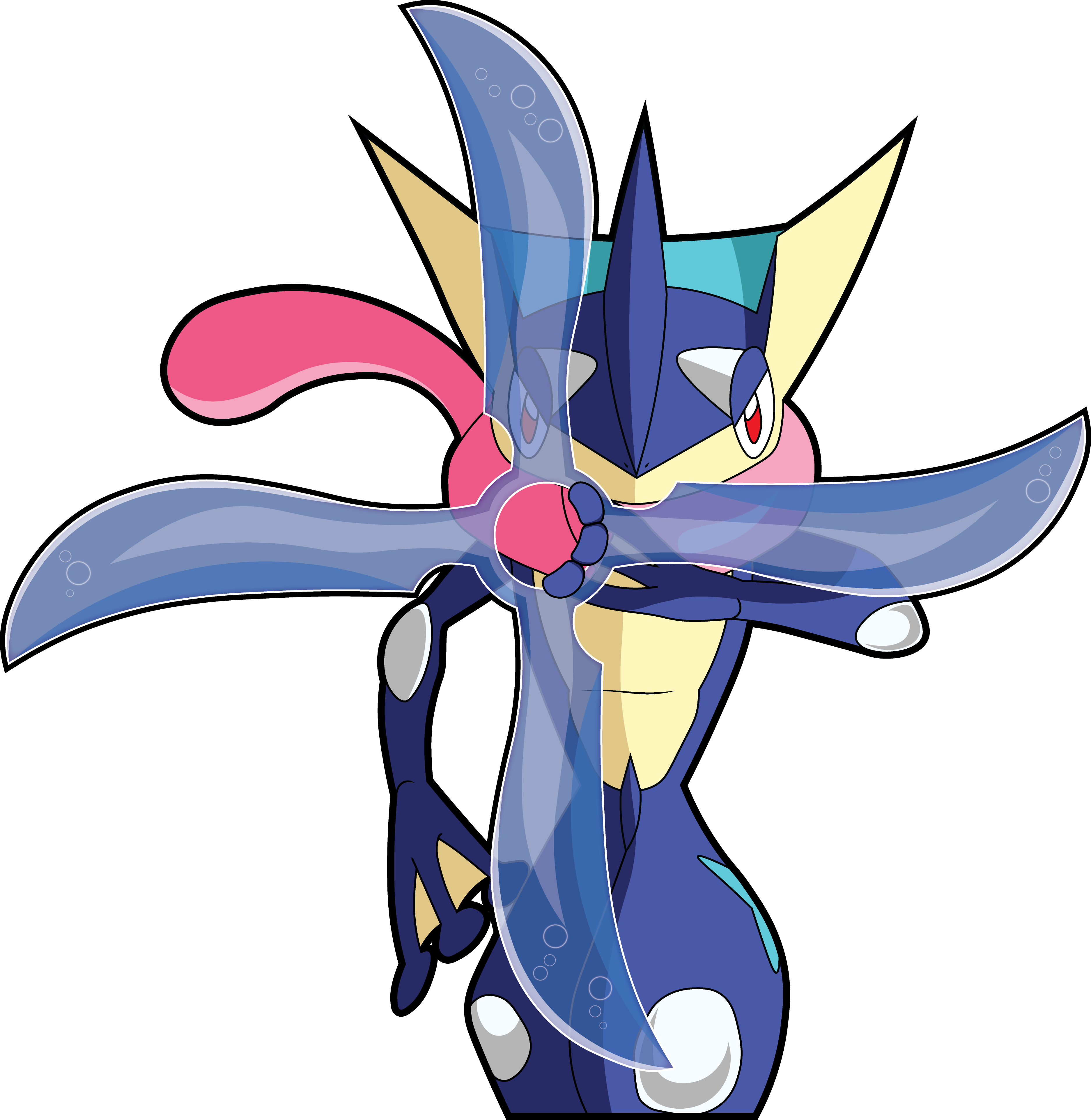 Image Of Greninja Clipart (3748x3847), Png Download