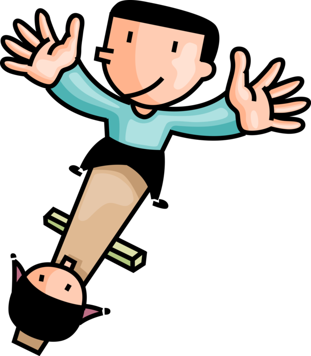 Vector Illustration Of Children Playing In Playground Clipart (610x700), Png Download