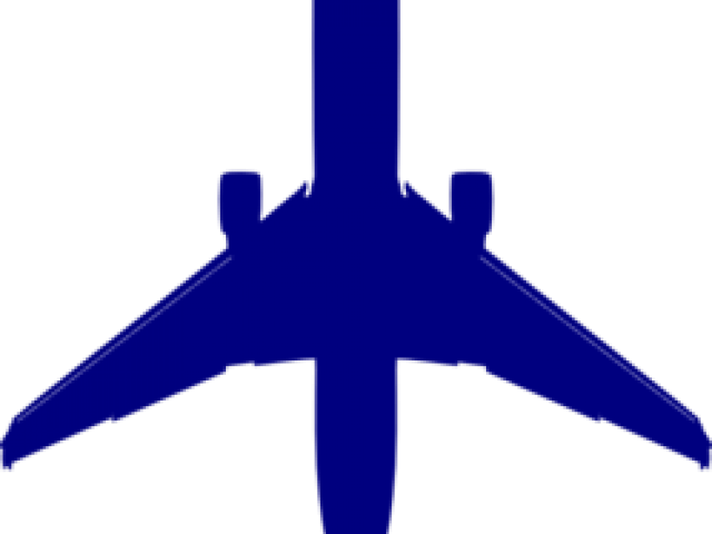 Airplane Clipart Blue - Png Download (640x480), Png Download
