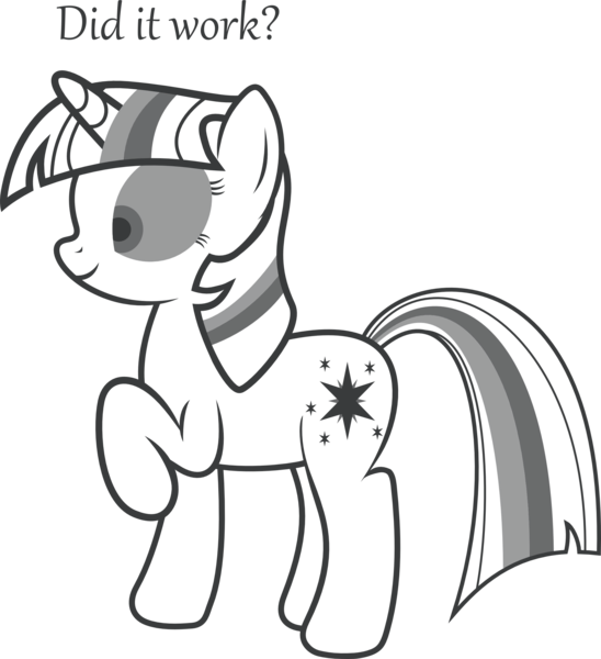 Pony Horse Clip Art Line Art White Face Black Black - Png Download (548x600), Png Download