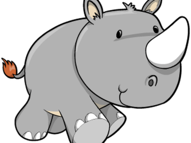 Rhinoceros Clipart Gray Thing - Png Download (640x480), Png Download