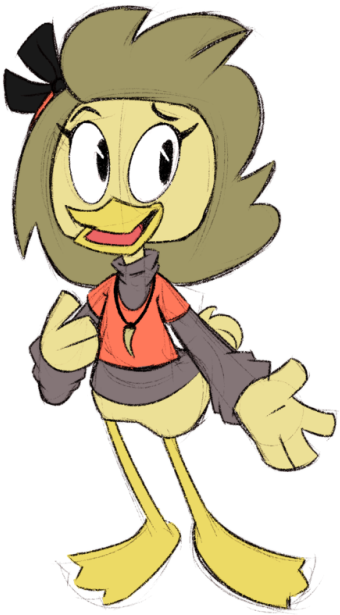 I Made A Ducktales Oc <3 Her Name Is Ettie And Her Clipart (500x666), Png Download