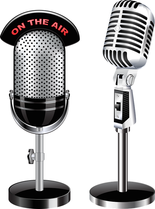Radio Microphone Png Clipart (536x720), Png Download