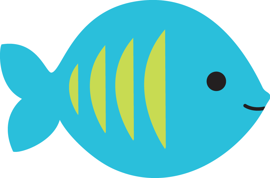 Blue And Green Fish Clipart (900x593), Png Download