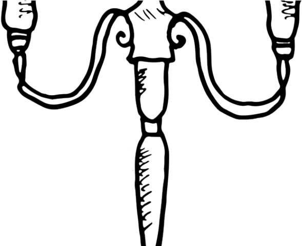 Drawn Candle Candle Holder Clipart (640x480), Png Download