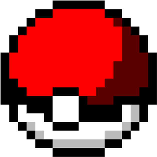 Pok Ball Pixel Art Clipart (786x1017), Png Download