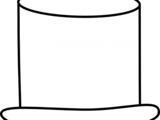Top Hat Clipart Line Art - Png Download (640x480), Png Download