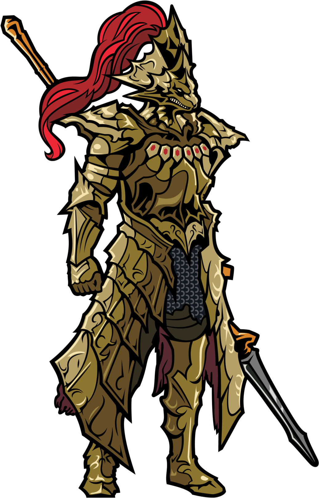 Dragonslayer Ornstein Enamel Pin Clipart (1143x2000), Png Download