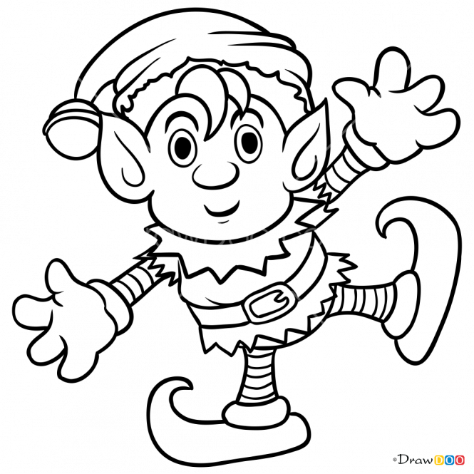 How To Draw Christmas Clipart (665x665), Png Download