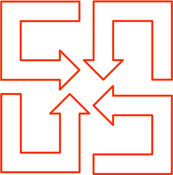 U-shaped Arrow Set 02 Clipart Png Transparent Png (600x600), Png Download