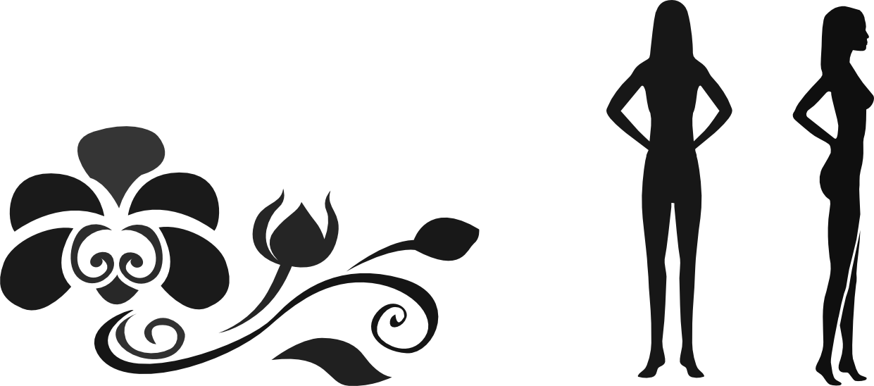 Orchid Body Shape Clipart (1241x548), Png Download