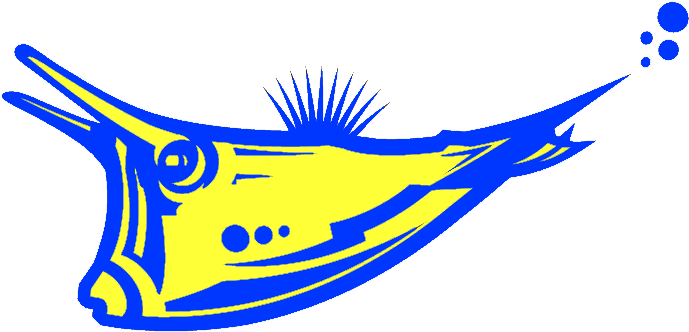 Final Logo Cowfish No Bckgrnd Yellow Blue 1 Clipart (810x630), Png Download