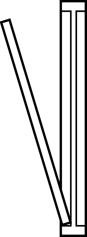 Door Clipart (370x1000), Png Download