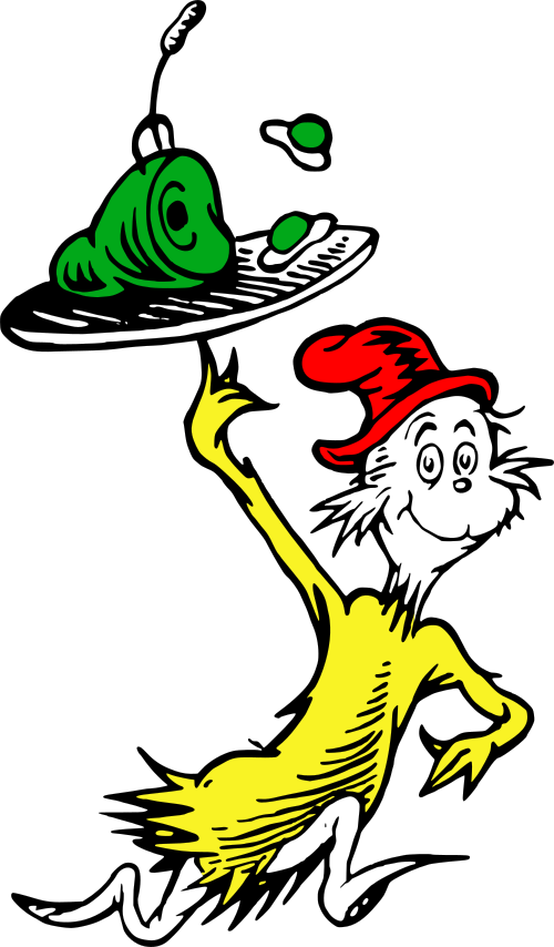 Green Eggs And Ham Characters Clipart - Png Download (500x854), Png Download