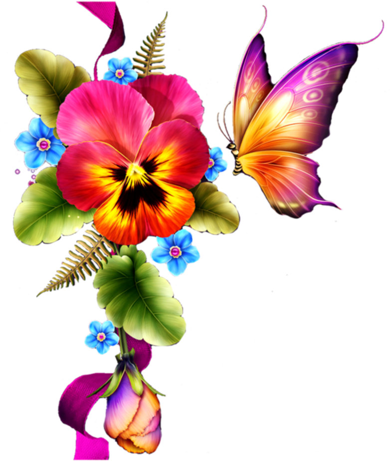 Purple Flower Clipart Dark Purple Border Pencil And - Png Download (800x974), Png Download