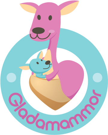 Cute Kangaroo Logo Design Clipart (608x611), Png Download