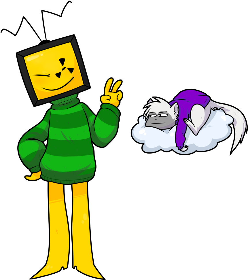 Steve And Cloud Clipart (962x1044), Png Download