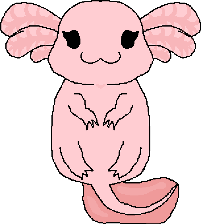 Axolotl Oc Clipart (1000x1000), Png Download