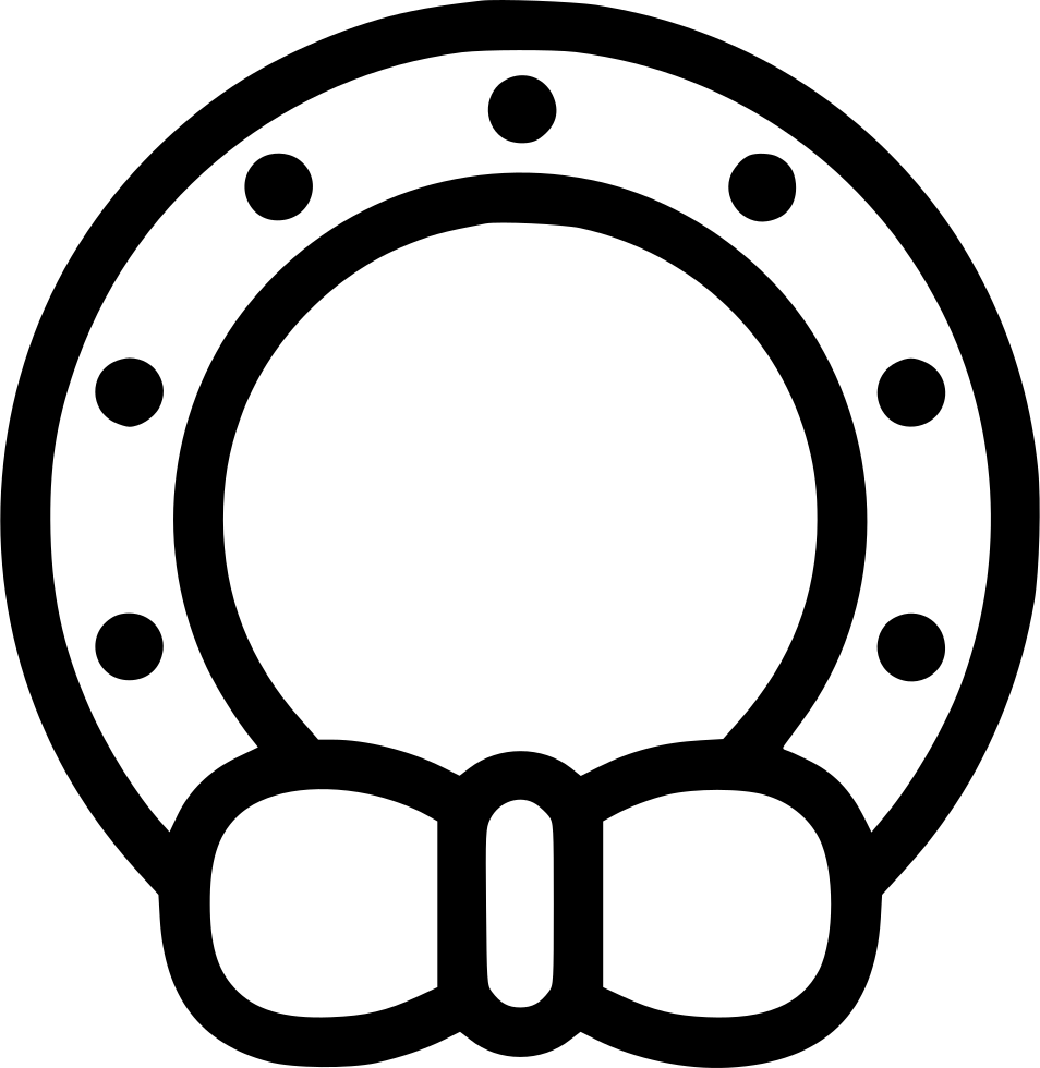 Wreath Icon Comments Clipart (954x980), Png Download