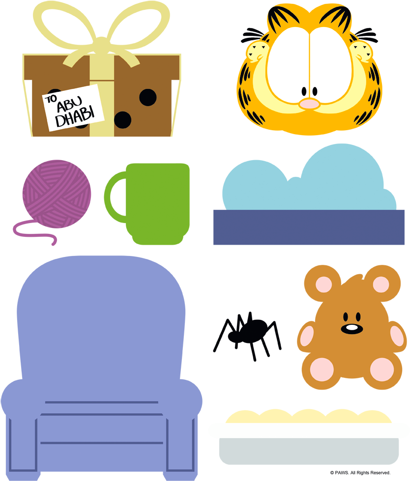 Garfield Gift Set Men's Regular Fit T-shirt Clipart (850x1044), Png Download