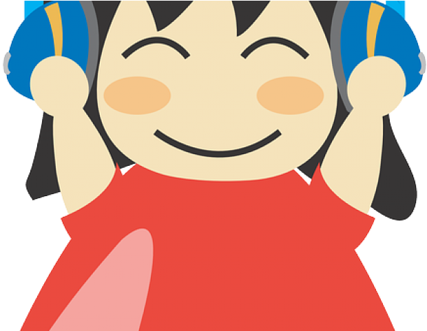 Headphones Clipart Girl - Png Download (640x480), Png Download