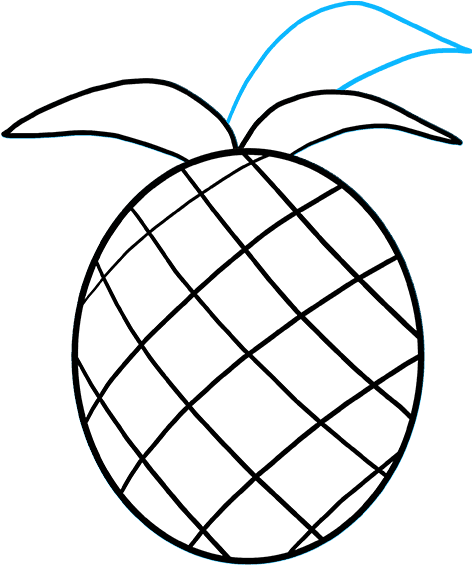 How To Draw Pineapple Clipart (680x678), Png Download