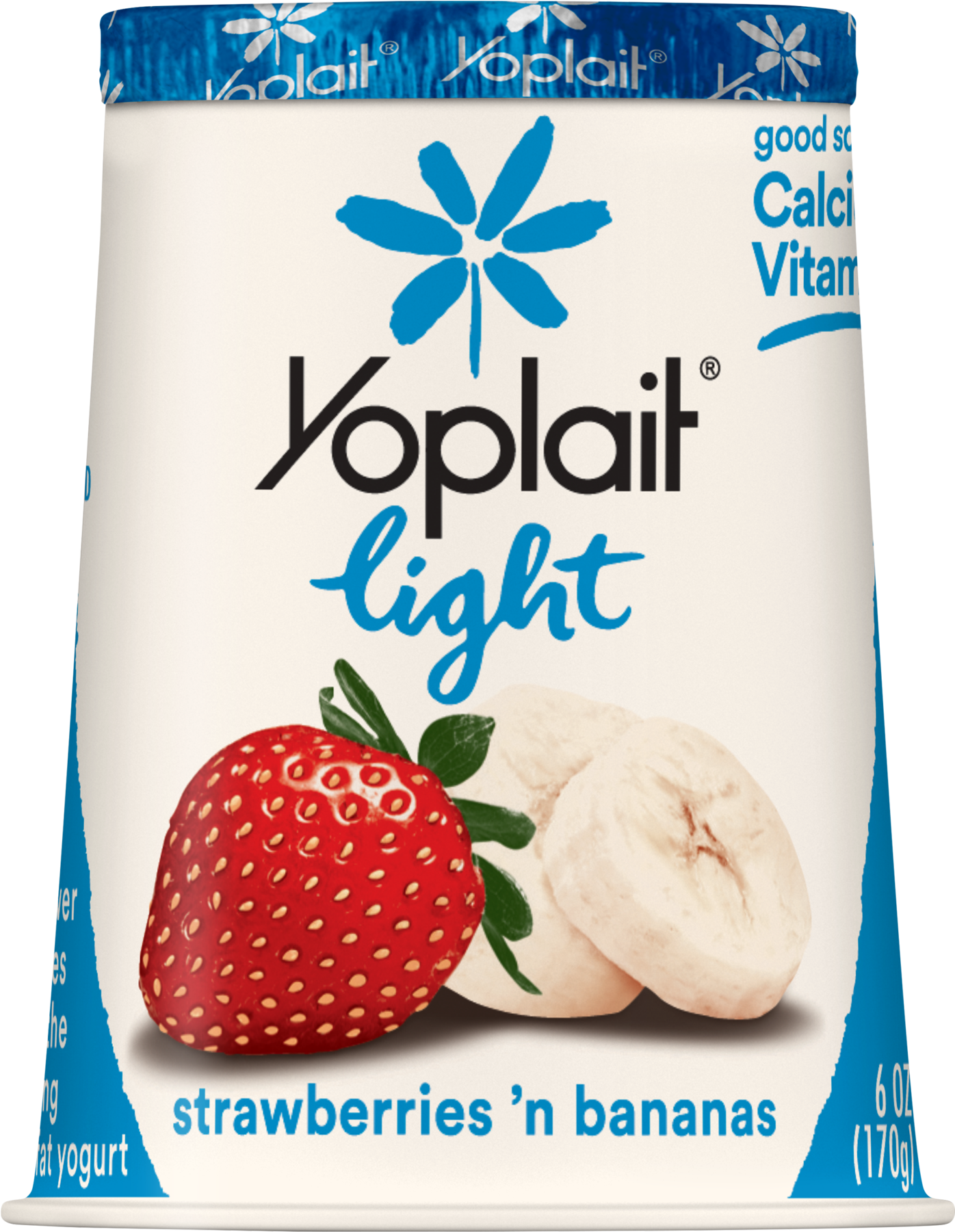 Yoplait Light Yogurt, Fat Free Yogurt, Strawberry Banana, Clipart (1800x1800), Png Download