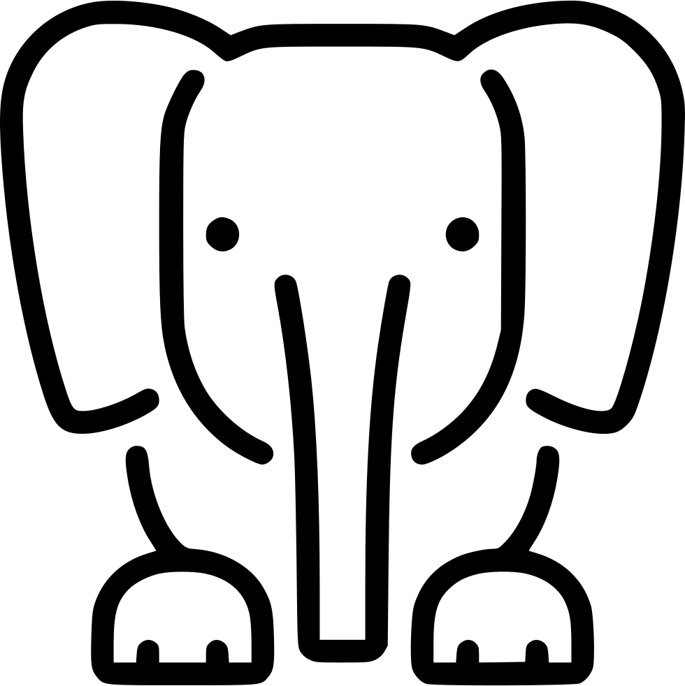 Elephant Png Icon Free Clipart (980x982), Png Download