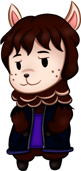 Another Alpaca Clipart (602x705), Png Download