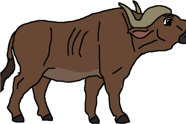 African Buffalo Clipart Wild Buffalo - Png Download (640x480), Png Download