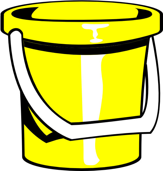 Clipart Of Justin, Bucket Water And Buckets - Png Download (600x588), Png Download