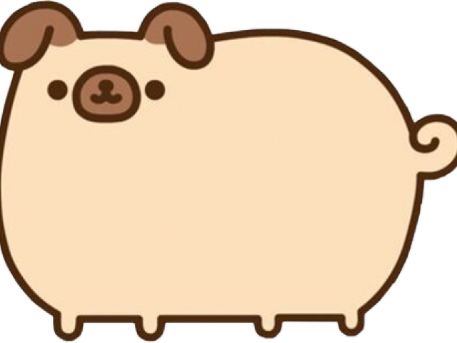 Drawn Pug Pusheen Clipart (640x480), Png Download