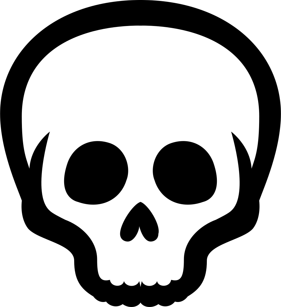 Skull Comments Clipart (898x980), Png Download
