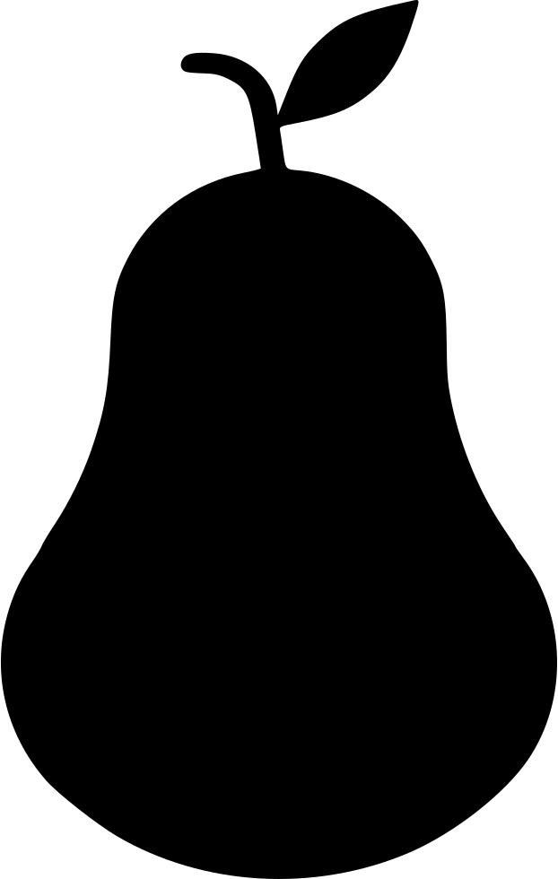 Pear Green Fruit Fresh Comments Clipart (622x980), Png Download