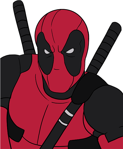How To Draw Deadpool Clipart (678x600), Png Download
