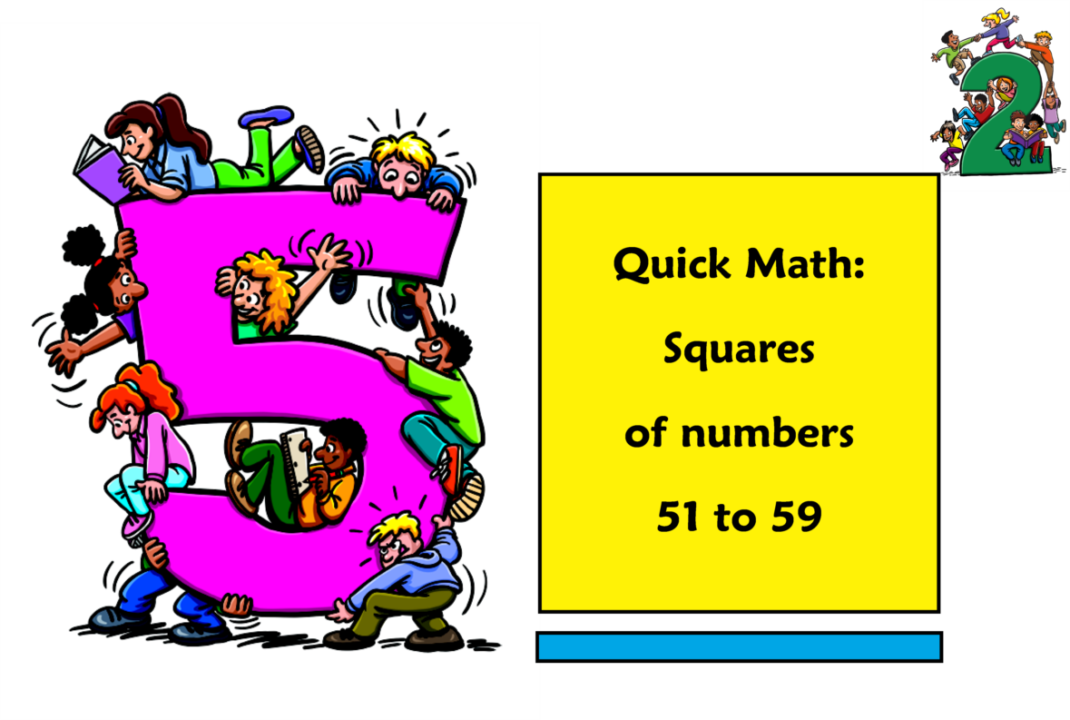 Squaring Numbers 51 To Clipart (1179x793), Png Download