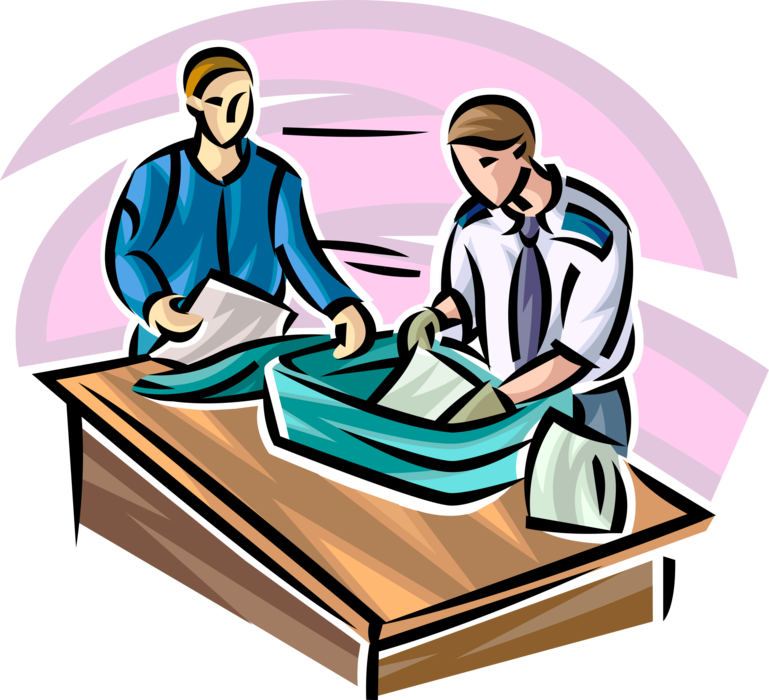 Vector Illustration Of Airport Terminal Passenger Check-in Clipart (769x700), Png Download