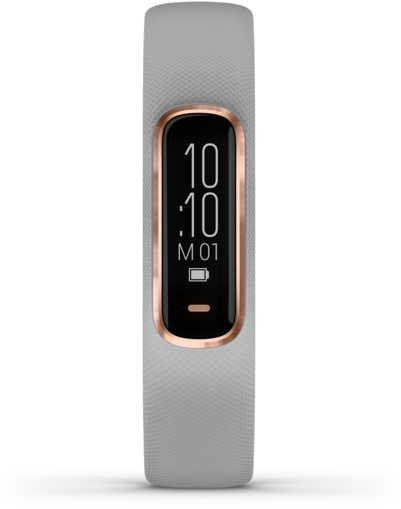 Vívosmart® 4, Small/medium, Gray With Rose Gold Hardware Clipart (600x600), Png Download