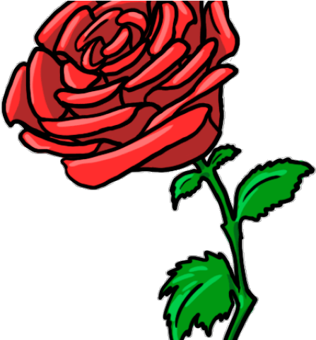 Rose Bush Clipart Drawn Rose - Png Download (640x480), Png Download
